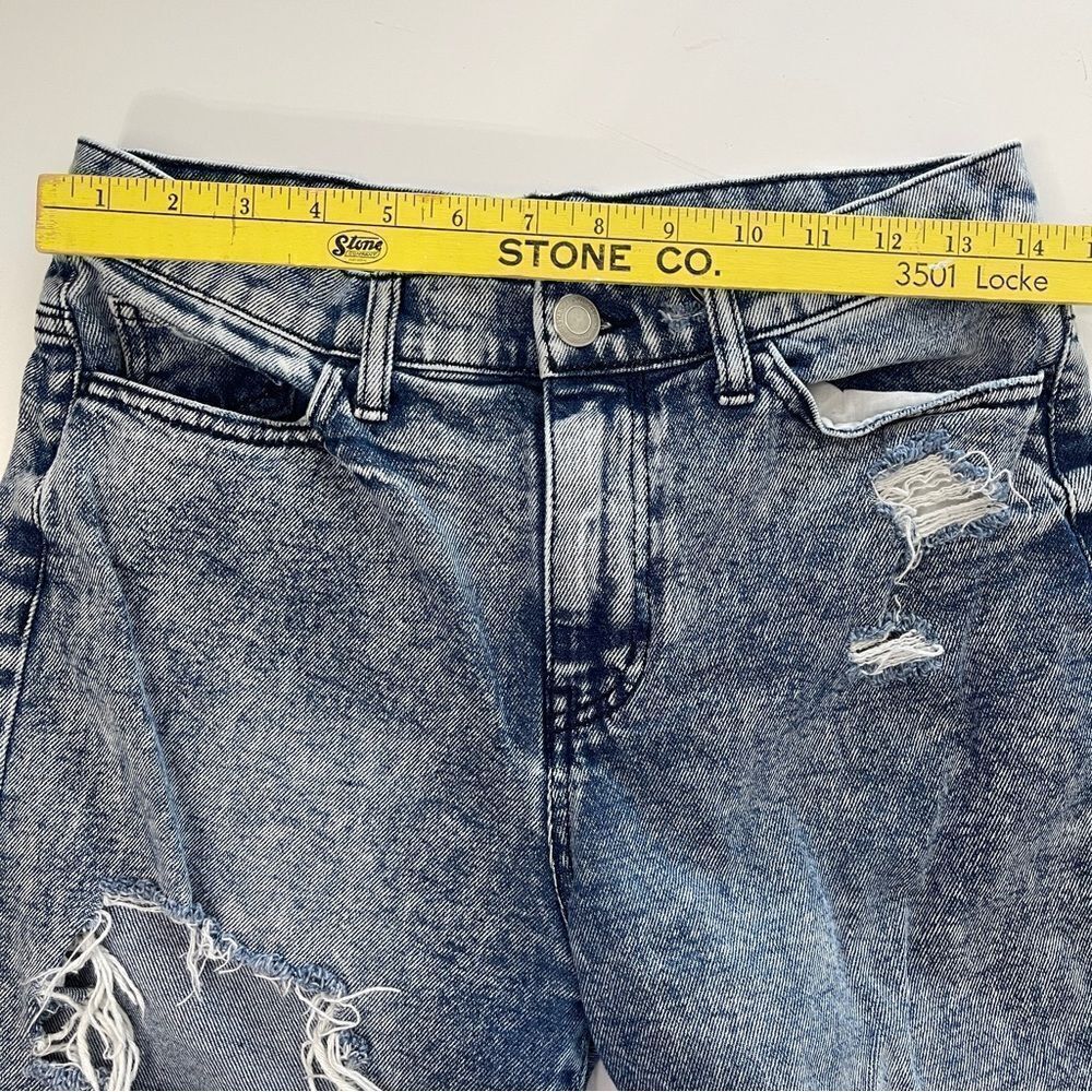 SO Acid Wash High Rise‎ Mom Jeans, Size 7/28W - Picture 7 of 9